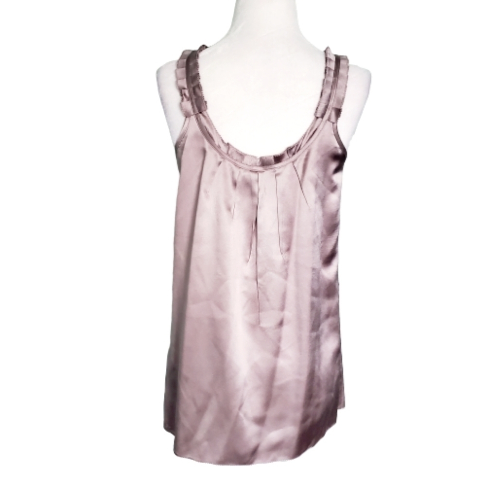 7 For All Mankind Gray Purple Metallic Silk Tip - Picture 3 of 5